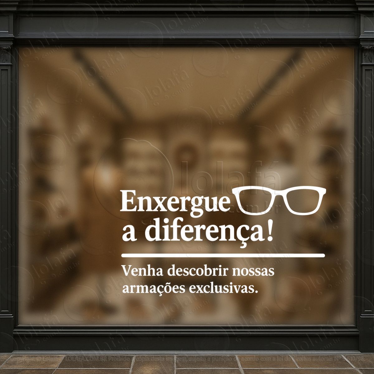 Armações Exclusivas Óculos Promoção Loja Adesivos Para Vitrine Ótica Mod:41