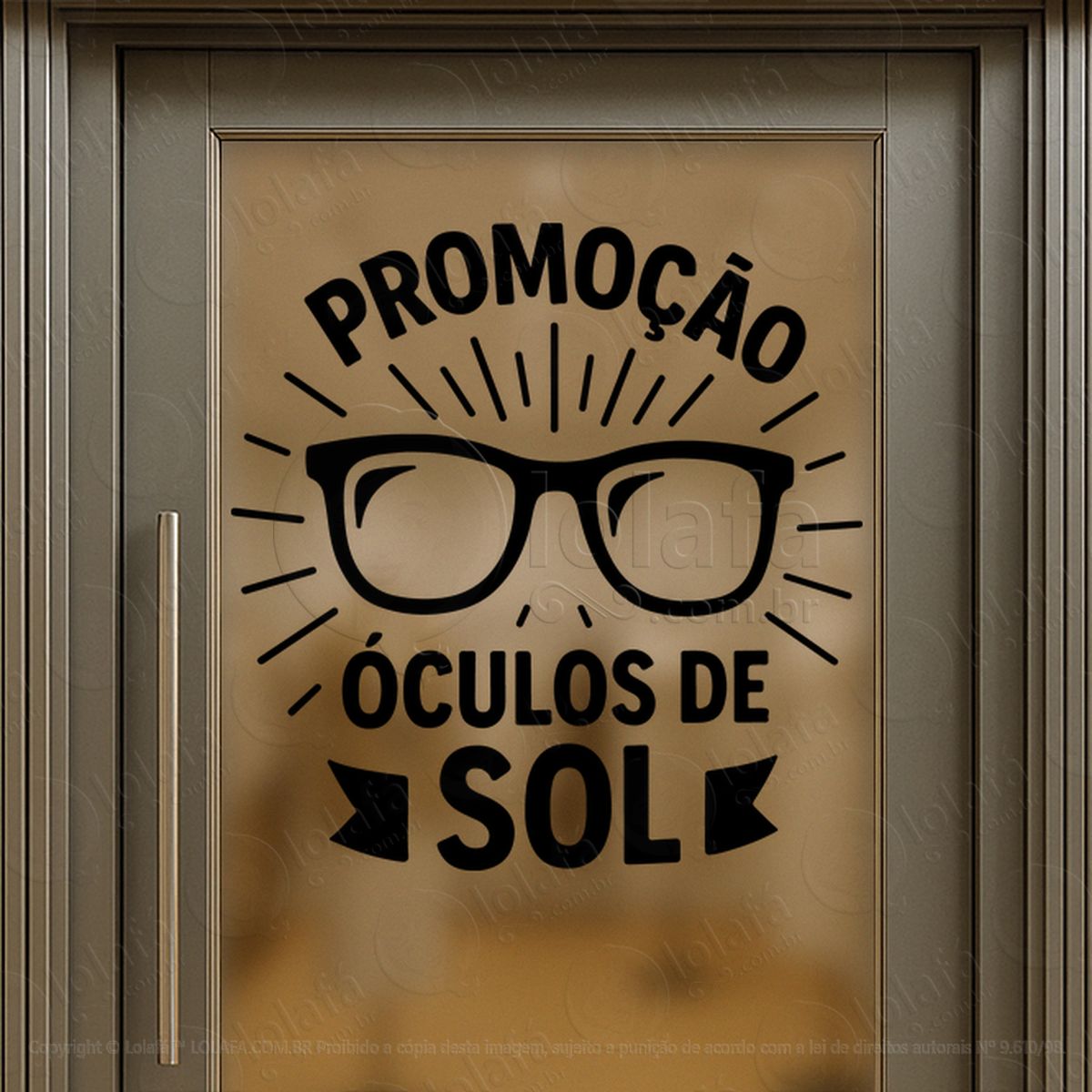 Promoção Óculos de Sol Loja Adesivos Para Vitrine Ótica Mod:60