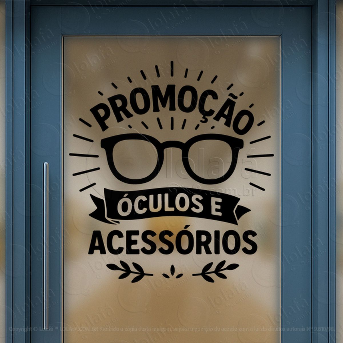 Promoção Óculos e Acessórios Loja Adesivos Para Vitrine Ótica Mod:61