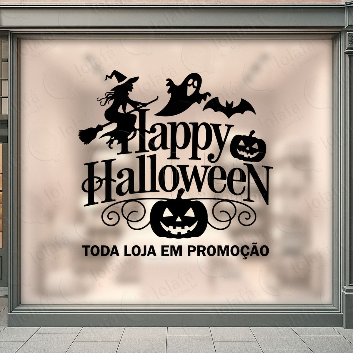 toda loja em promoção adesivos para vitrine halloween mod:127