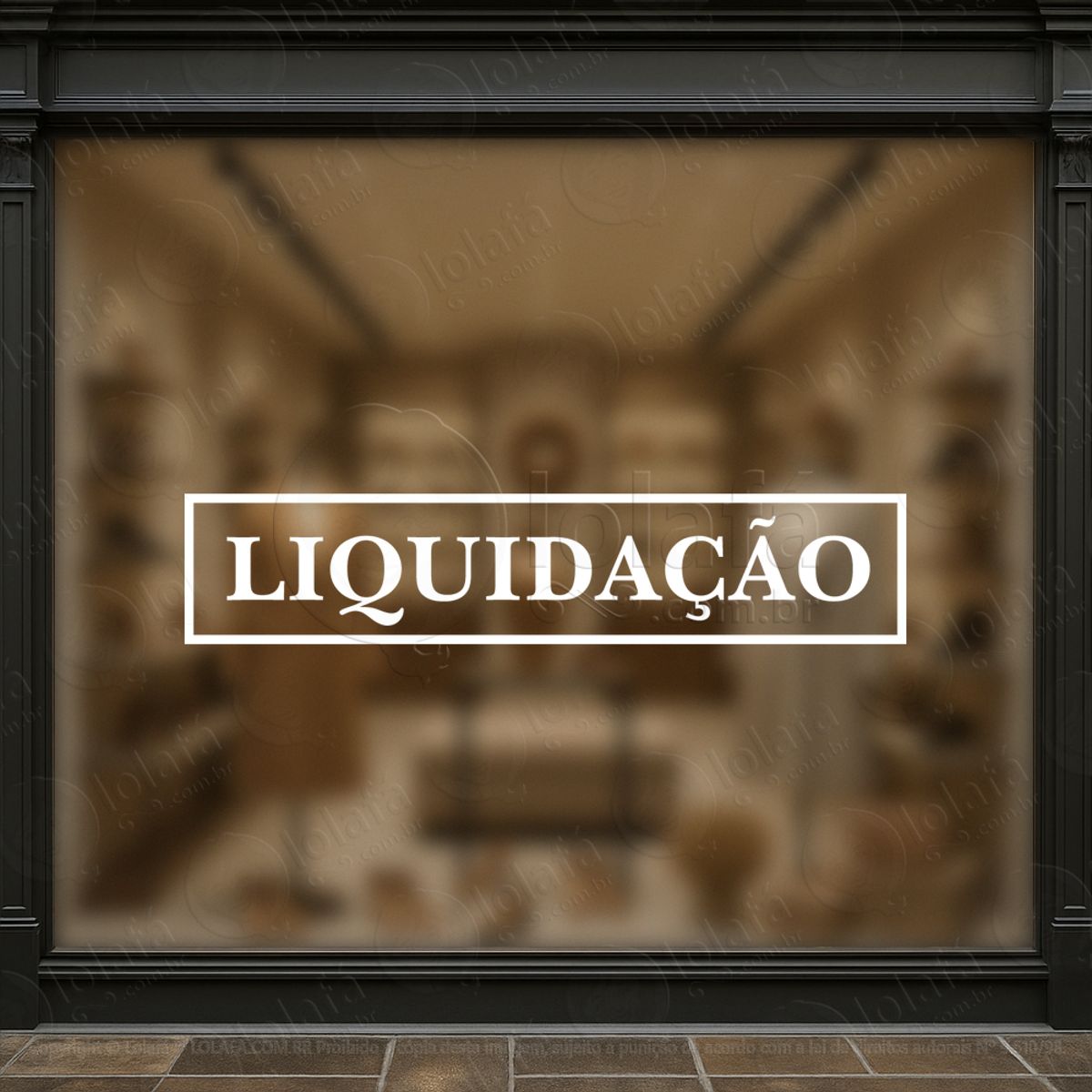faixa liquidação promoção loja adesivos para vitrine mod:215