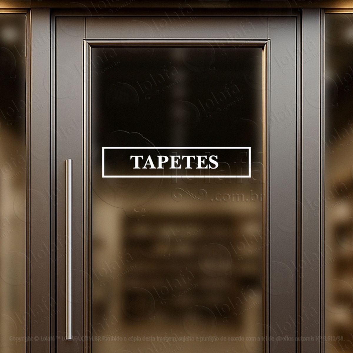 faixa tapetes promoção loja adesivos para vitrine mod:216