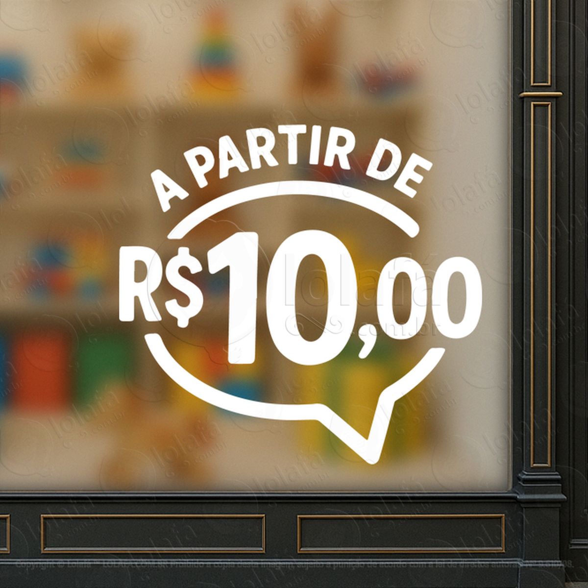a partir de r$10 promoção loja adesivos para vitrine mod:217