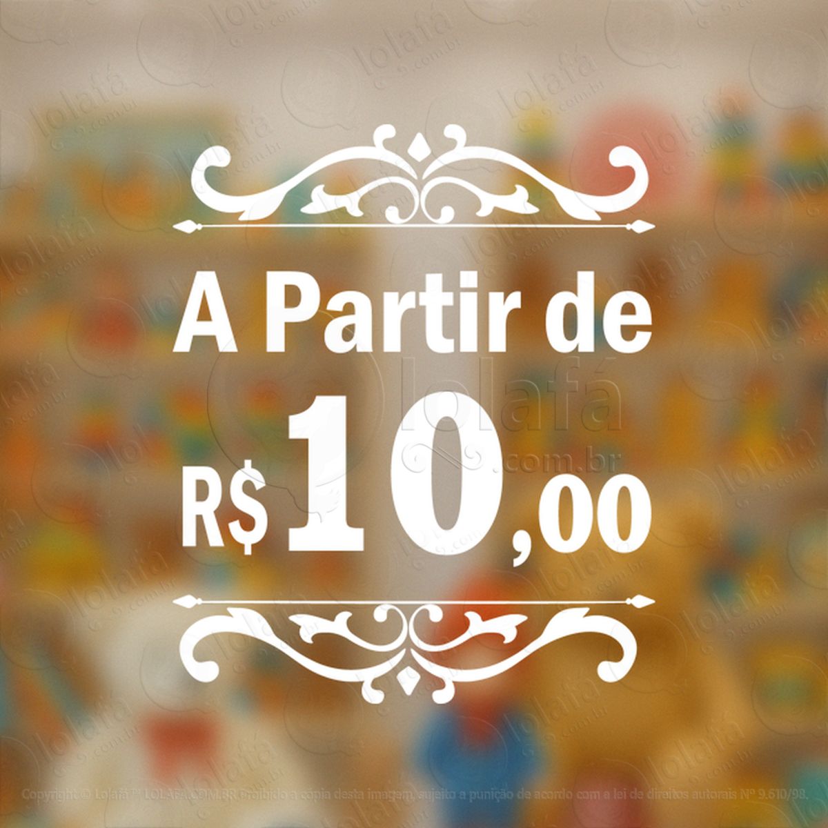 a partir de r$10 promoção loja adesivos para vitrine mod:218