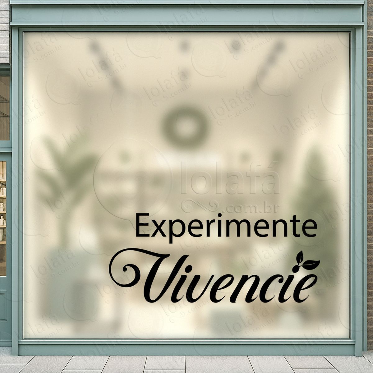 Experimente Vivencie Frase Loja Adesivos Para Vitrine Empório Mod:231