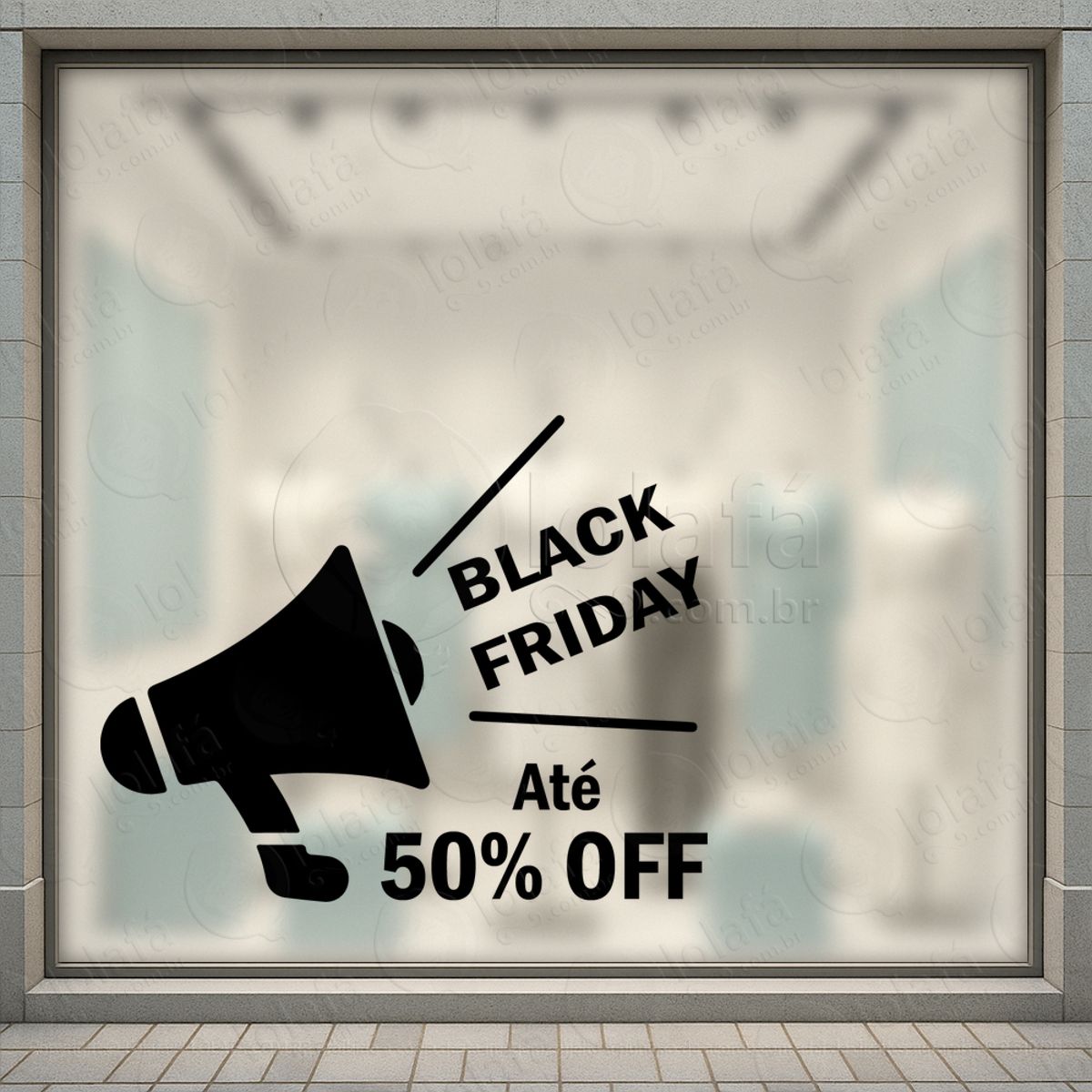 Adesivo Black Friday para Vitrine Personalizável Mod:244