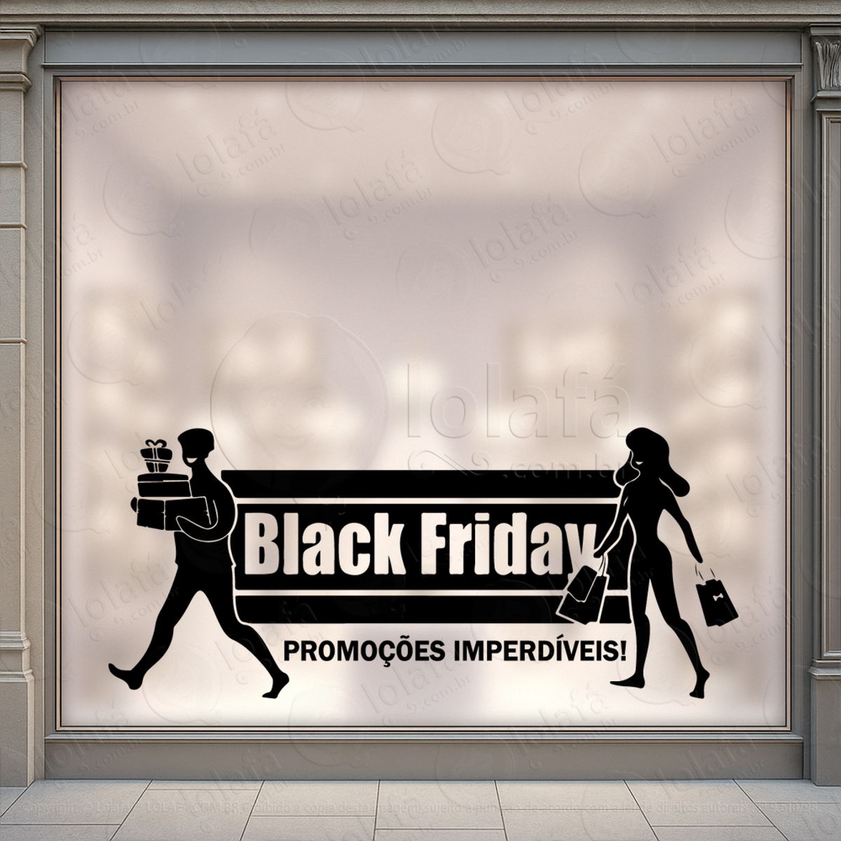 Adesivo Black Friday para Vitrine Personalizável Mod:245