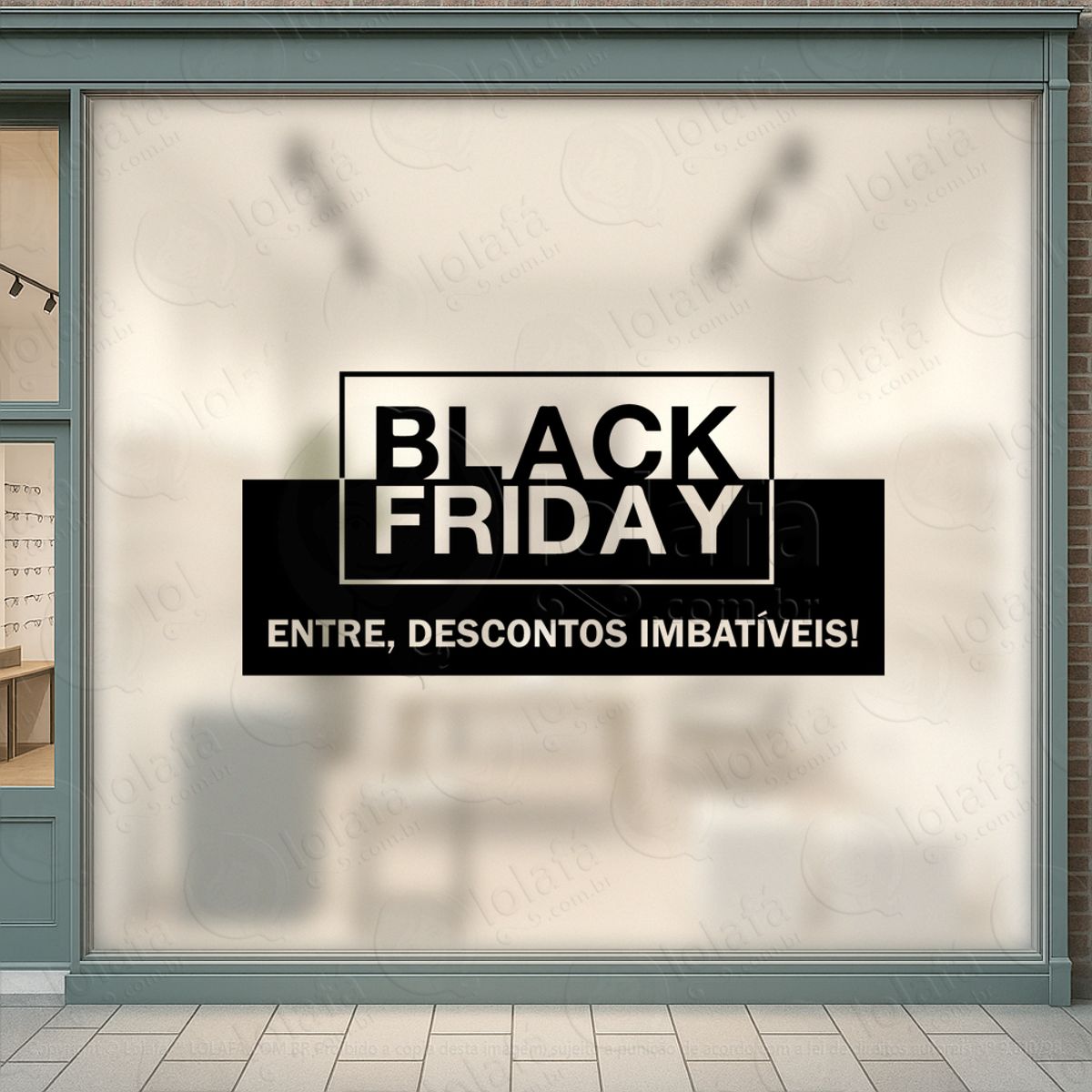 Adesivo Black Friday para Vitrine Personalizável Mod:249