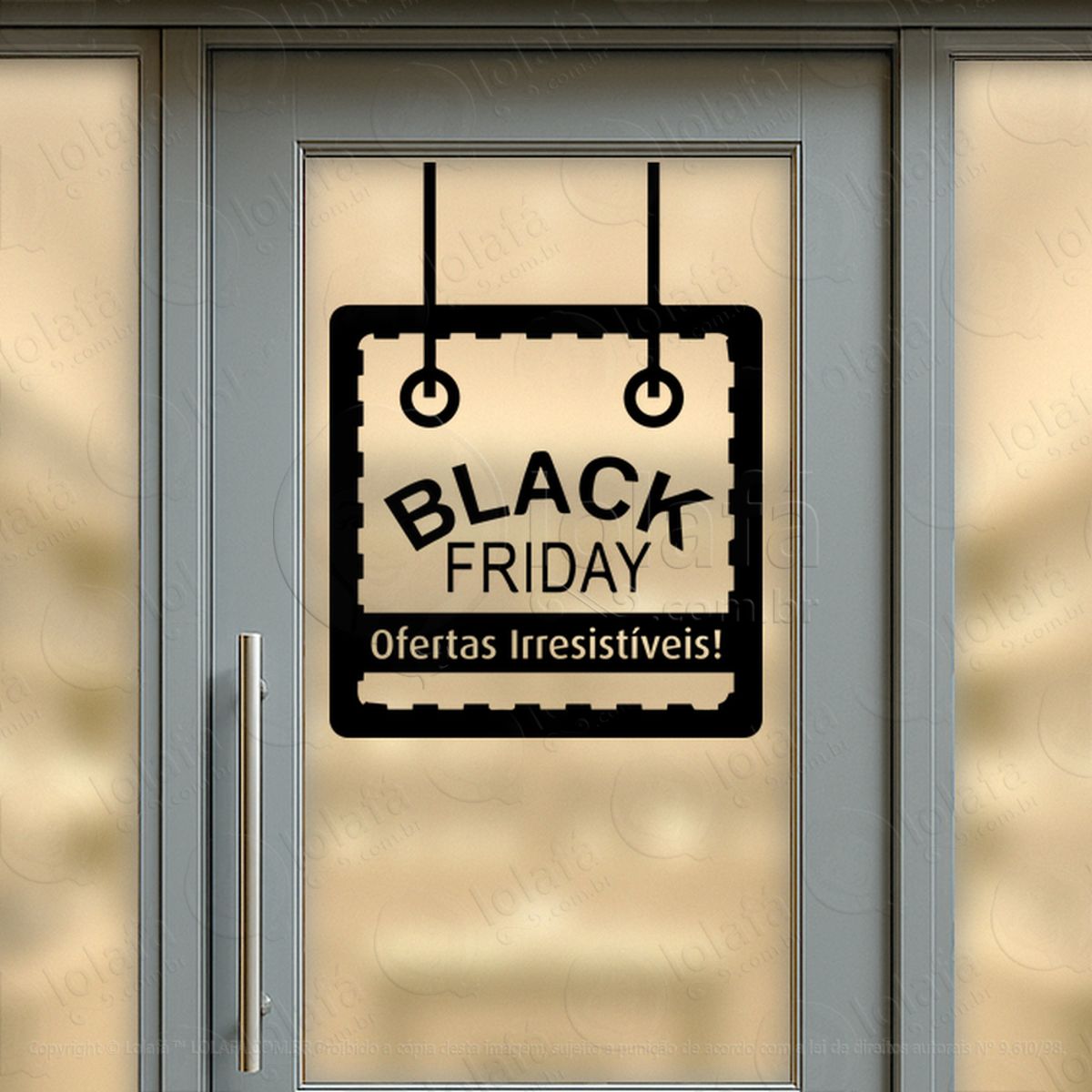 adesivo black friday para vitrine personalizável mod:251