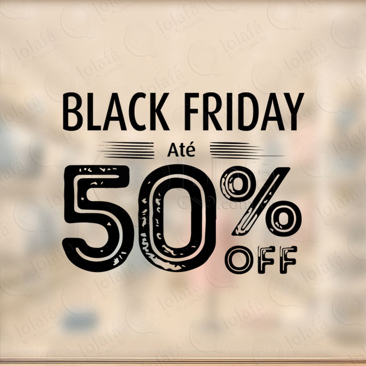 adesivo black friday para vitrine personalizável mod:252