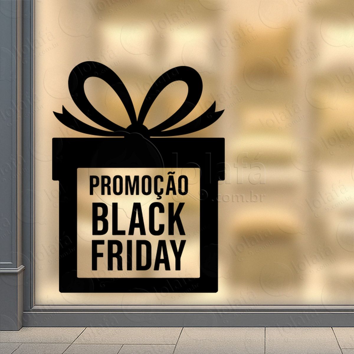 adesivo black friday para vitrine personalizável mod:256