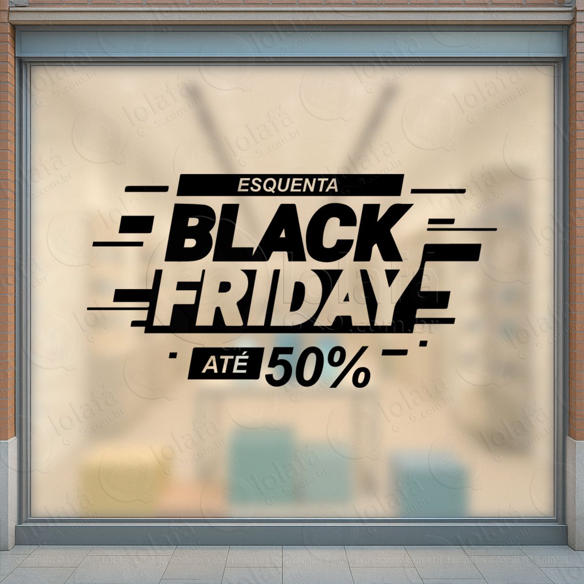 Adesivo Black Friday para Vitrine Personalizável Mod:263