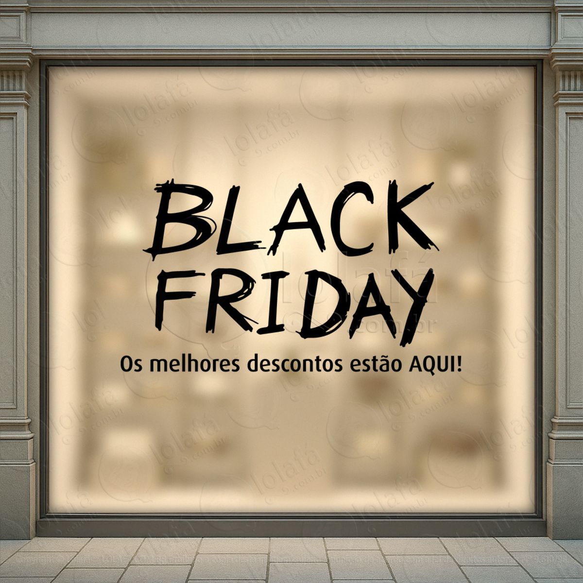 Adesivo Black Friday para Vitrine Personalizável Mod:265