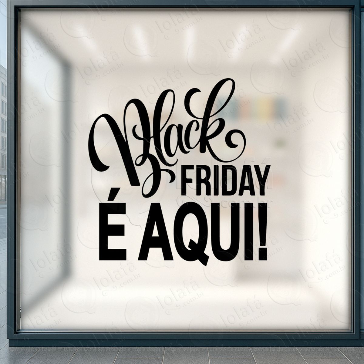 Adesivo Black Friday para Vitrine Personalizável Mod:269