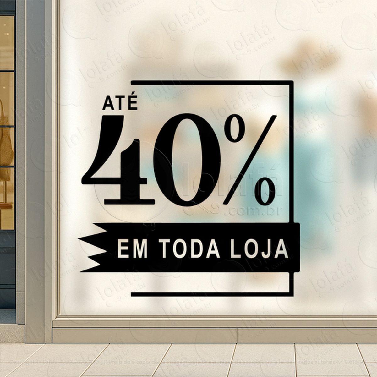 adesivo black friday para vitrine personalizável mod:271