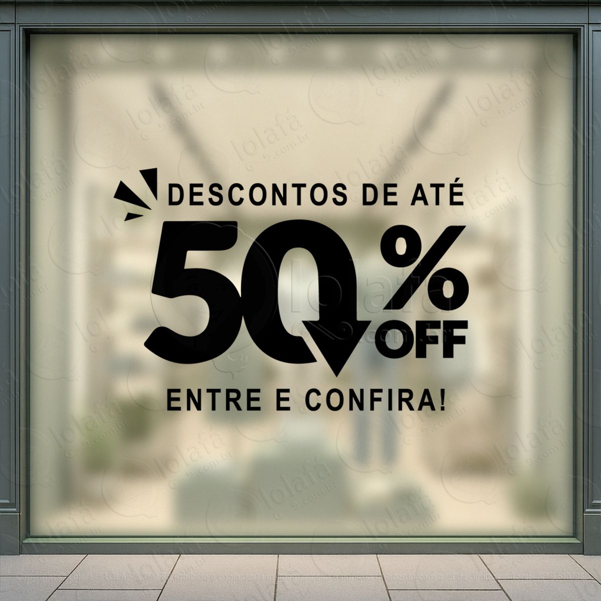 adesivo black friday para vitrine personalizável mod:272