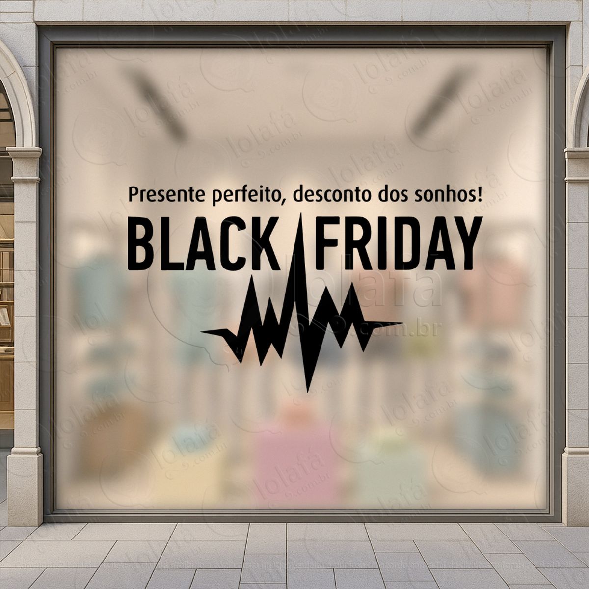 Adesivo Black Friday para Vitrine Personalizável Mod:274