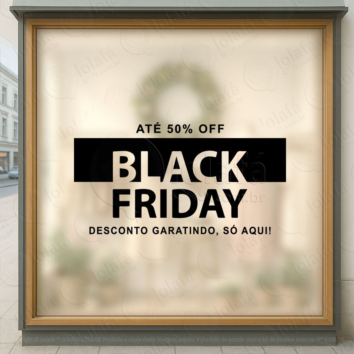 Adesivo Black Friday para Vitrine Personalizável Mod:275