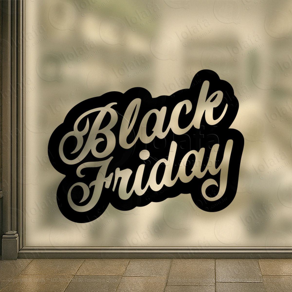 Adesivo Black Friday para Vitrine Personalizável Mod:290