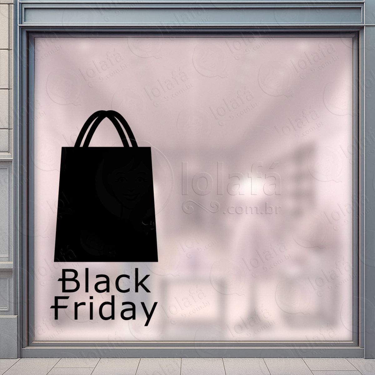 Adesivo Black Friday para Vitrine Personalizável Mod:291