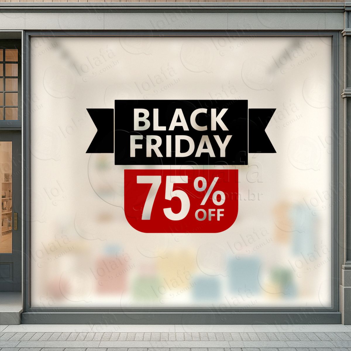 Adesivo Black Friday para Vitrine Personalizável Mod:292
