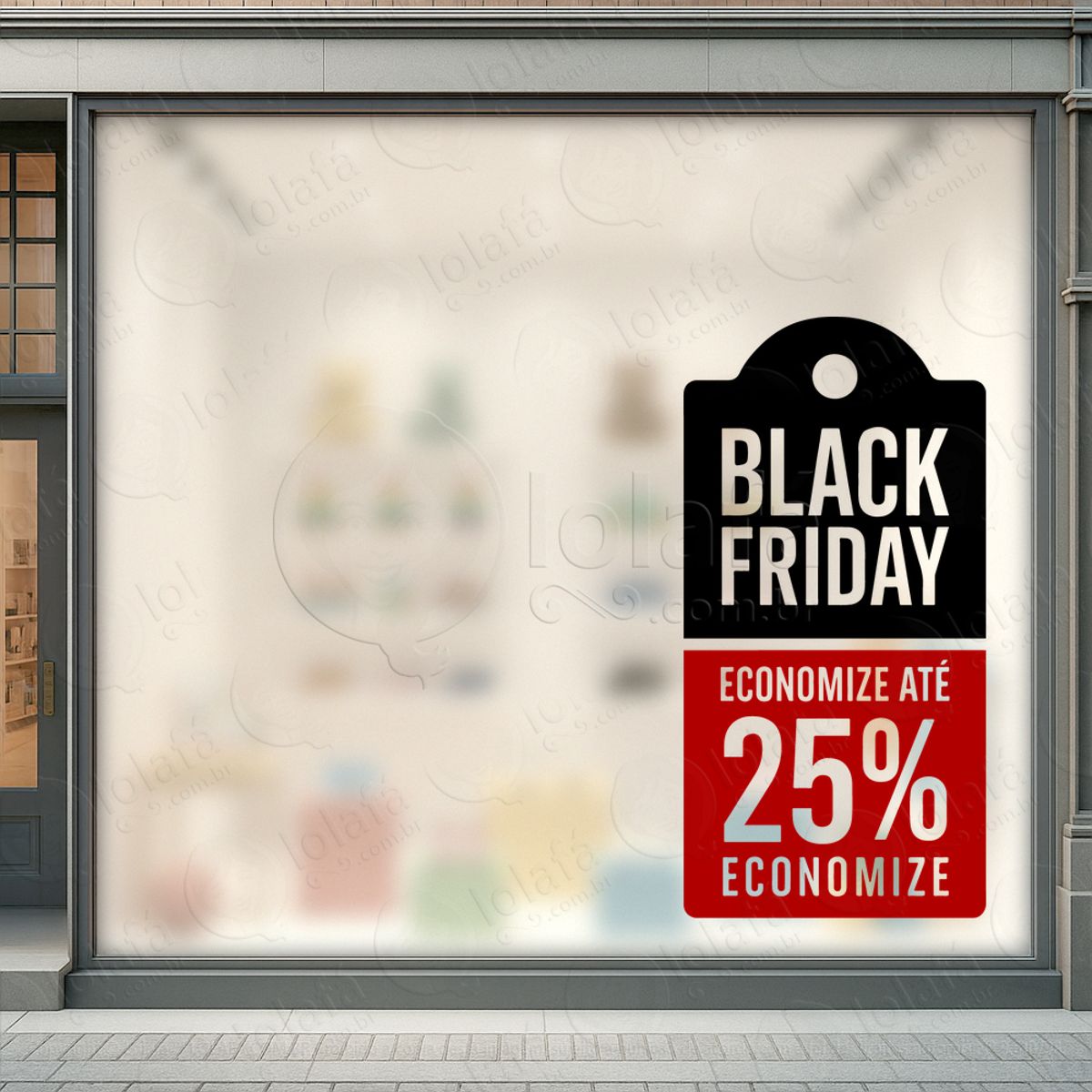 Adesivo Black Friday para Vitrine Personalizável Mod:294