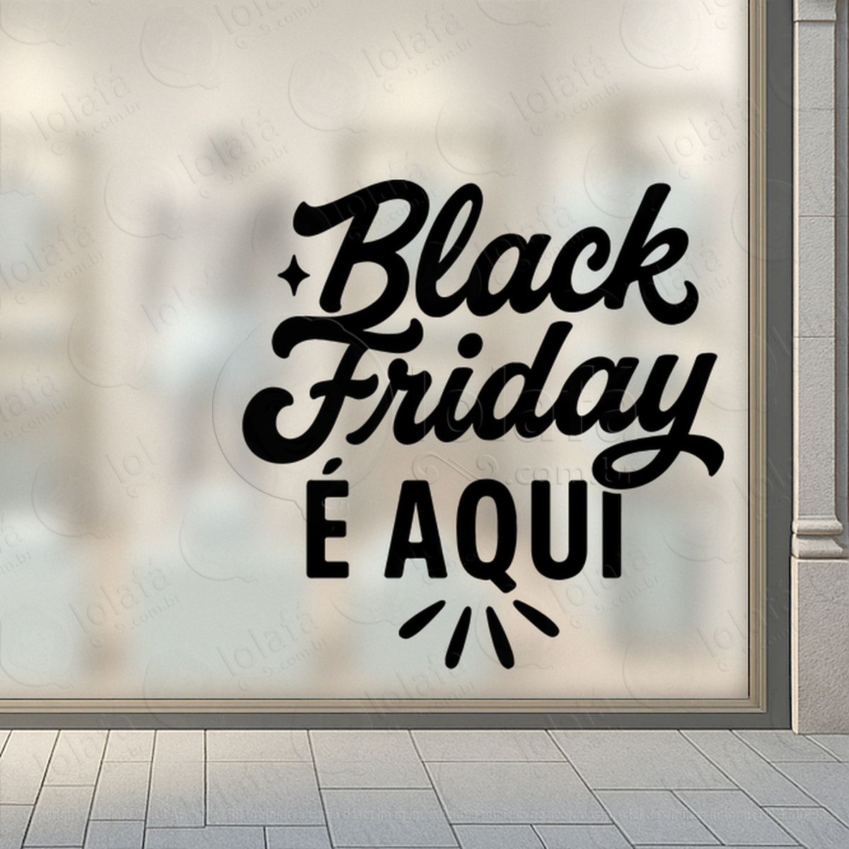 Adesivo Black Friday para Vitrine Personalizável Mod:305