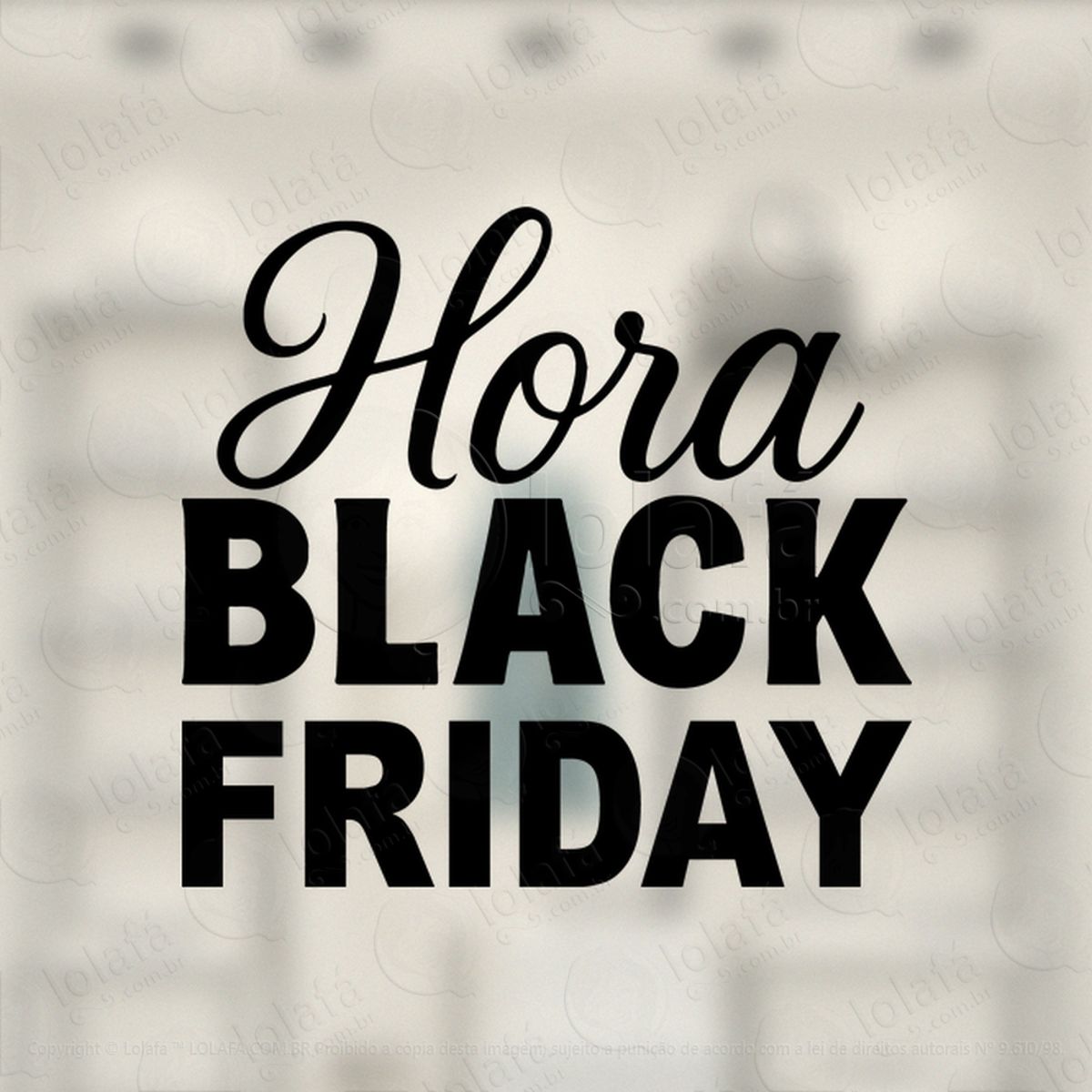 Adesivo Black Friday para Vitrine Personalizável Mod:306
