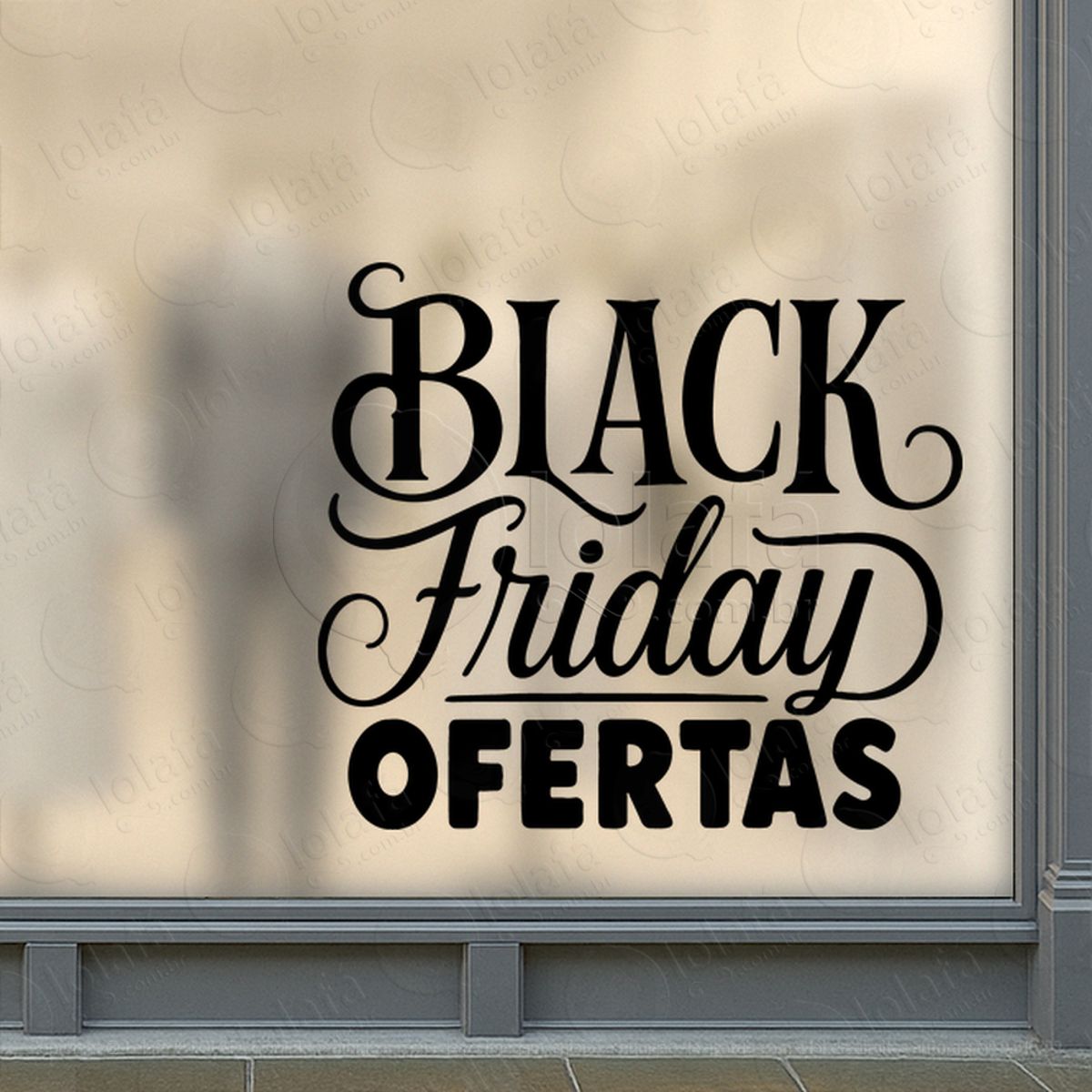 Adesivo Black Friday para Vitrine Personalizável Mod:307