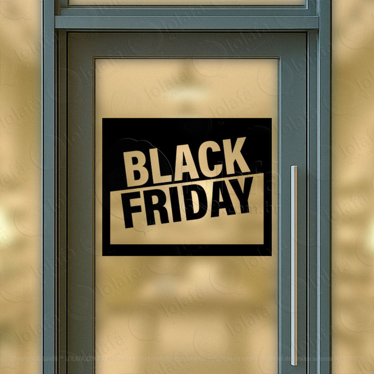 Adesivo Black Friday para Vitrine Personalizável Mod:311