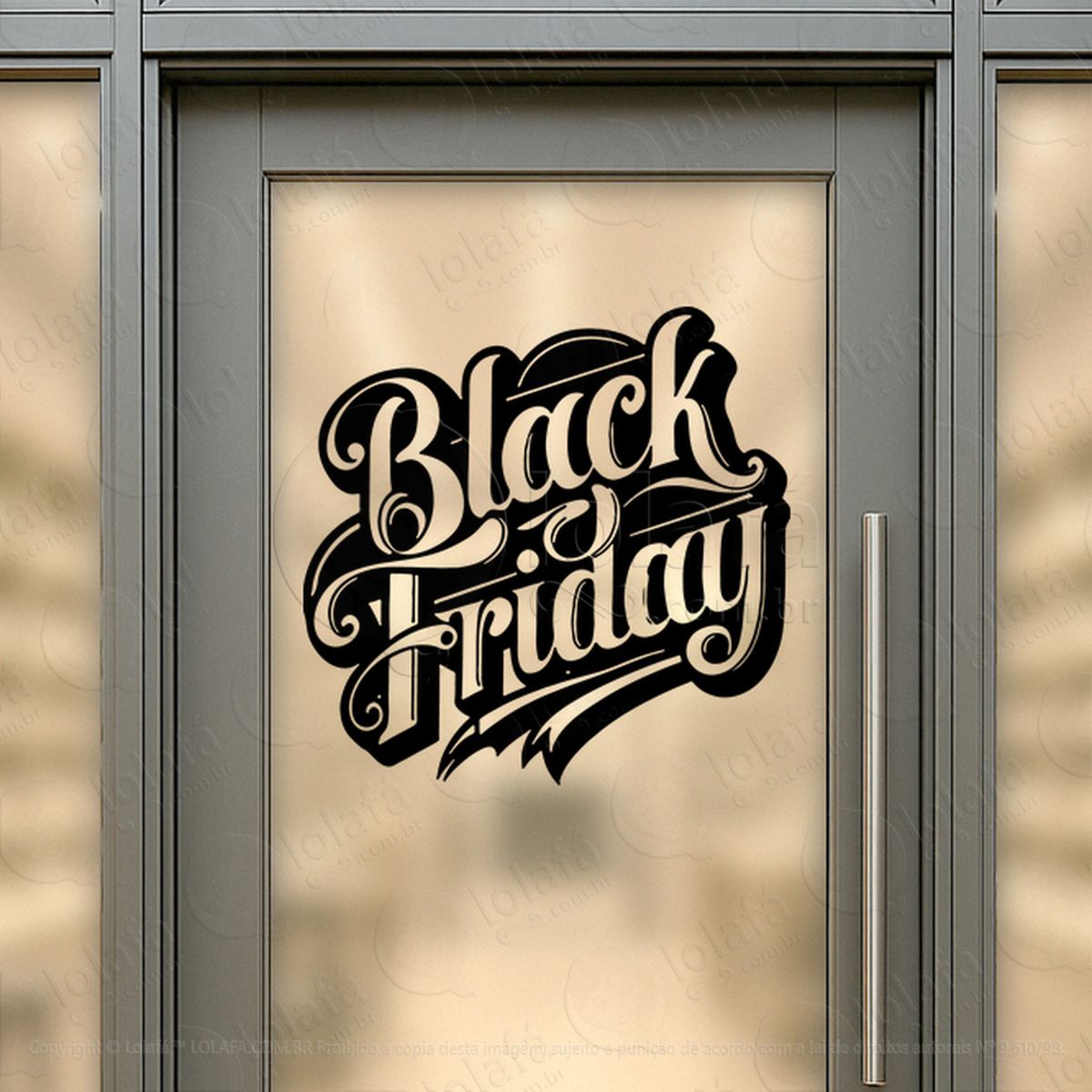 Adesivo Black Friday para Vitrine Personalizável Mod:312