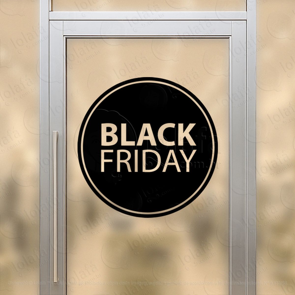 Adesivo Black Friday para Vitrine Personalizável Mod:313