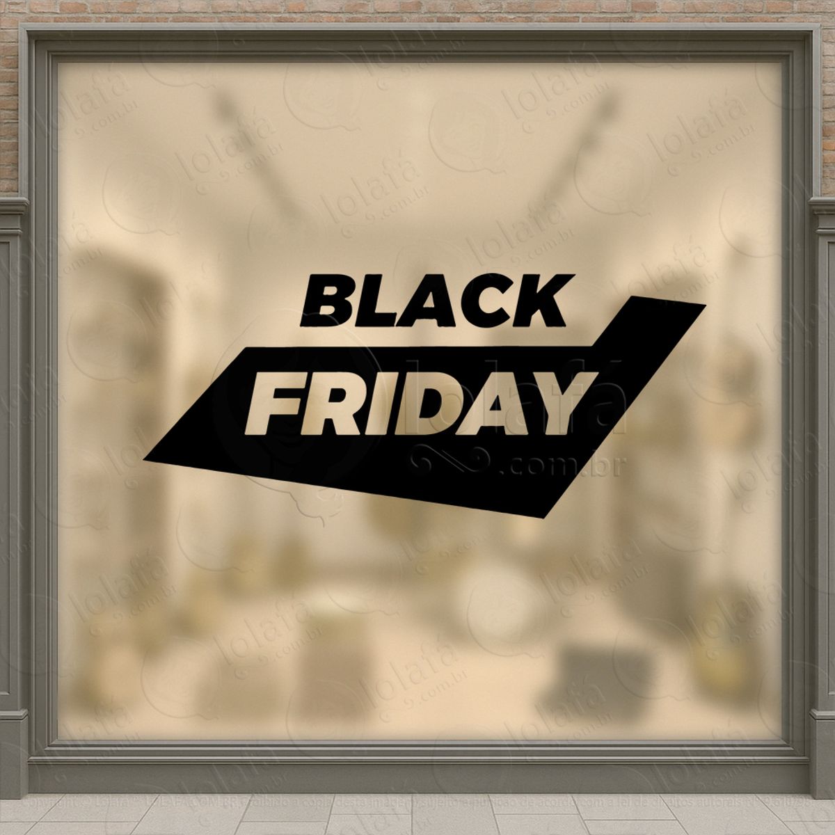 Adesivo Black Friday para Vitrine Personalizável Mod:314