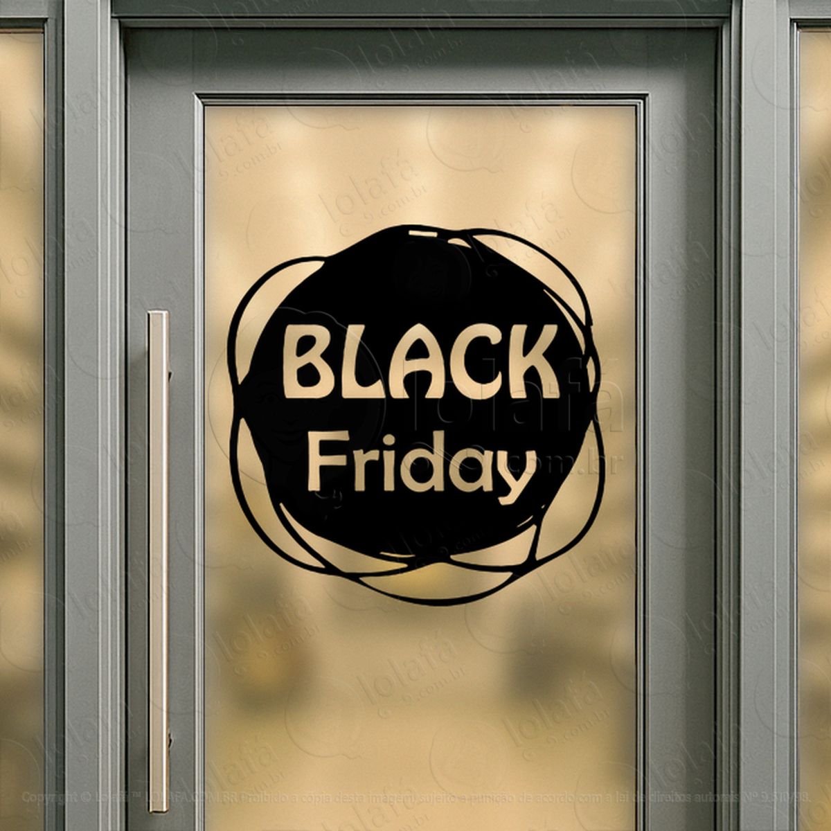 Adesivo Black Friday para Vitrine Personalizável Mod:315