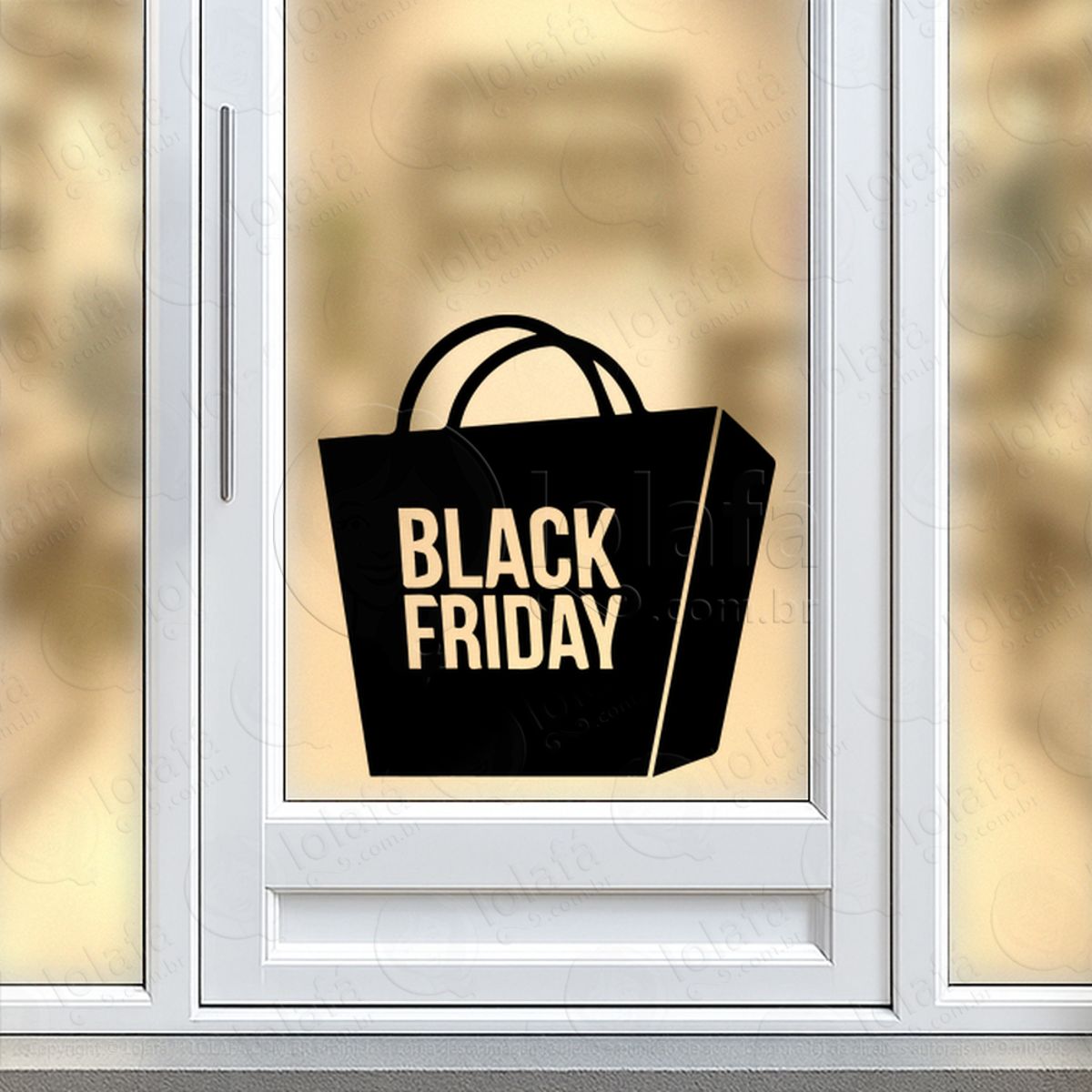 Adesivo Black Friday para Vitrine Personalizável Mod:316