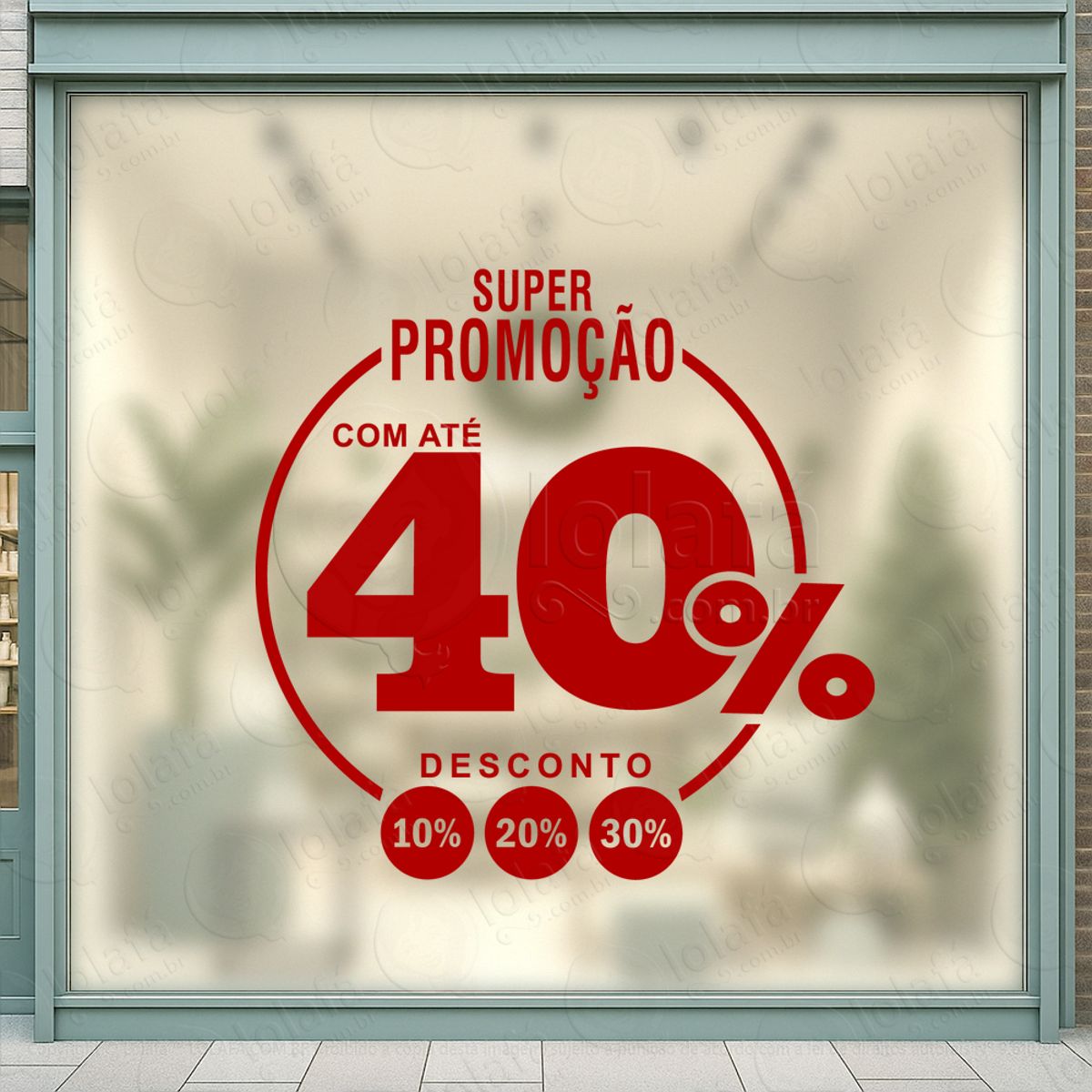 frase super promoção loja adesivos para vitrine mod:372