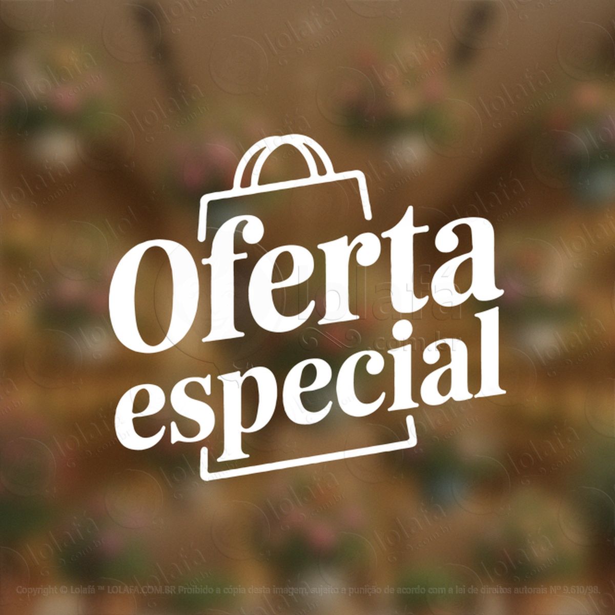 frase de oferta especial loja adesivos para vitrine mod:380