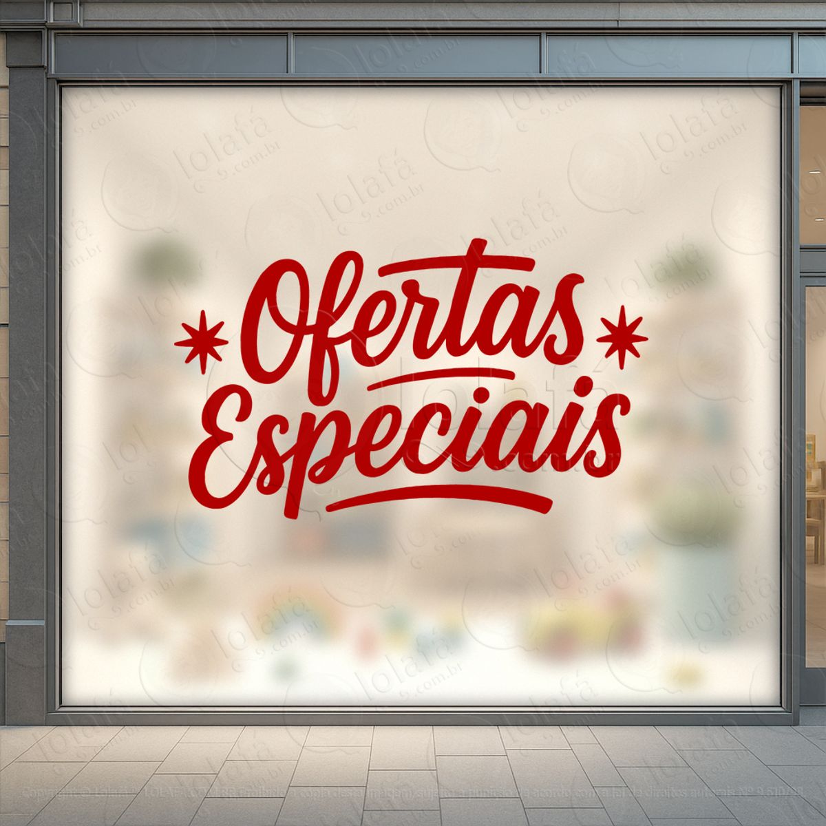 frase de ofertas especiais loja adesivos para vitrine mod:382