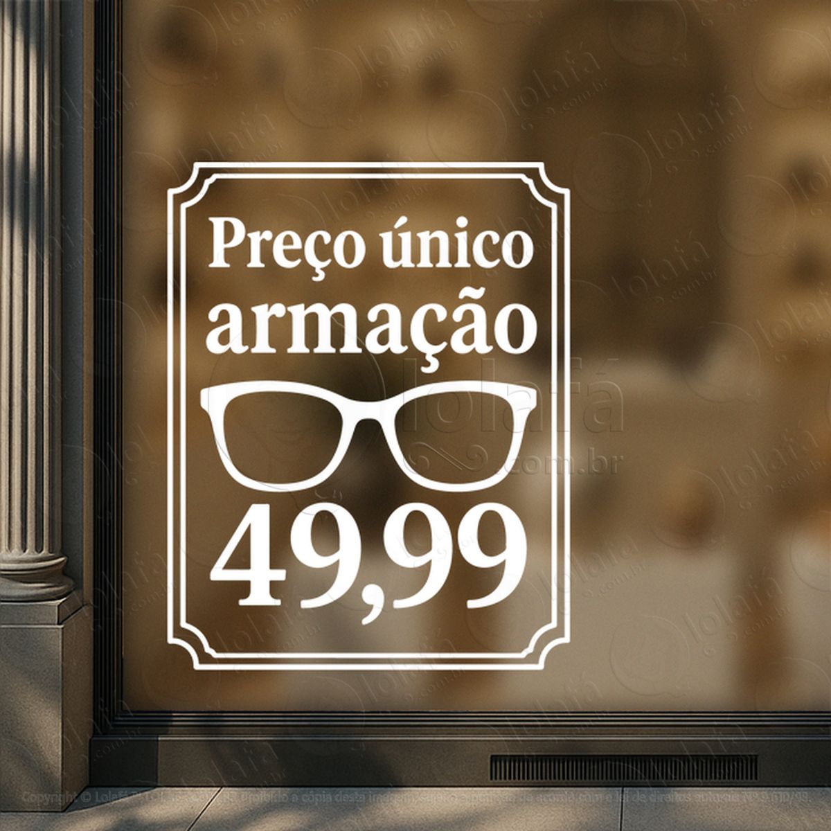 vitrine que vira desejo adesivos para vitrine Ótica mod:395