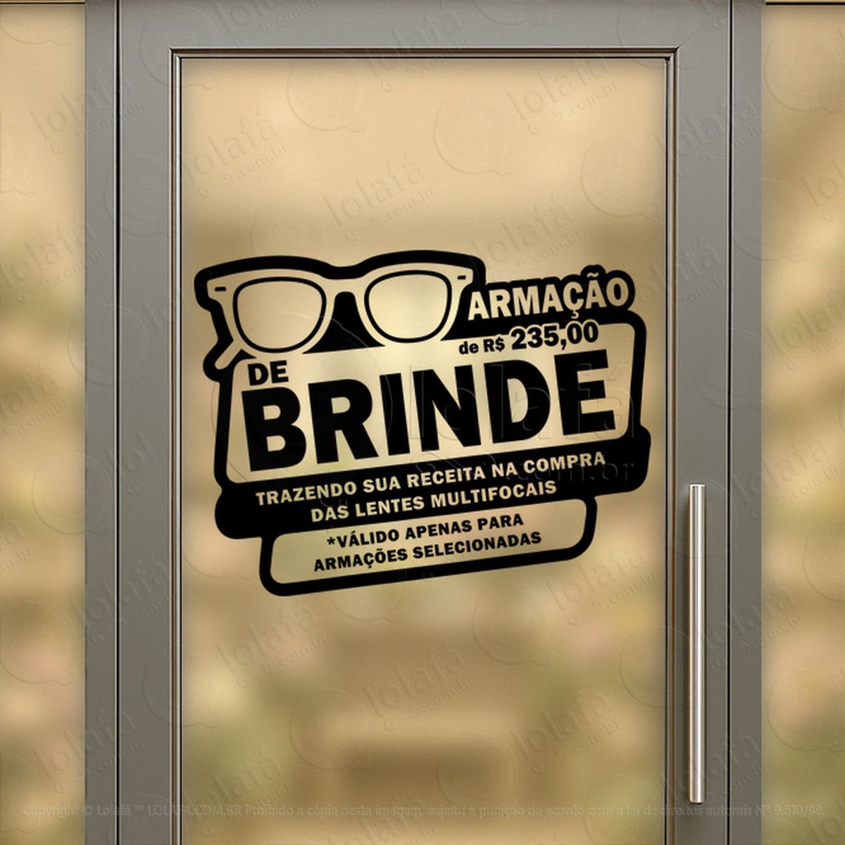 converta olhares em compras adesivos para vitrine Ótica mod:399