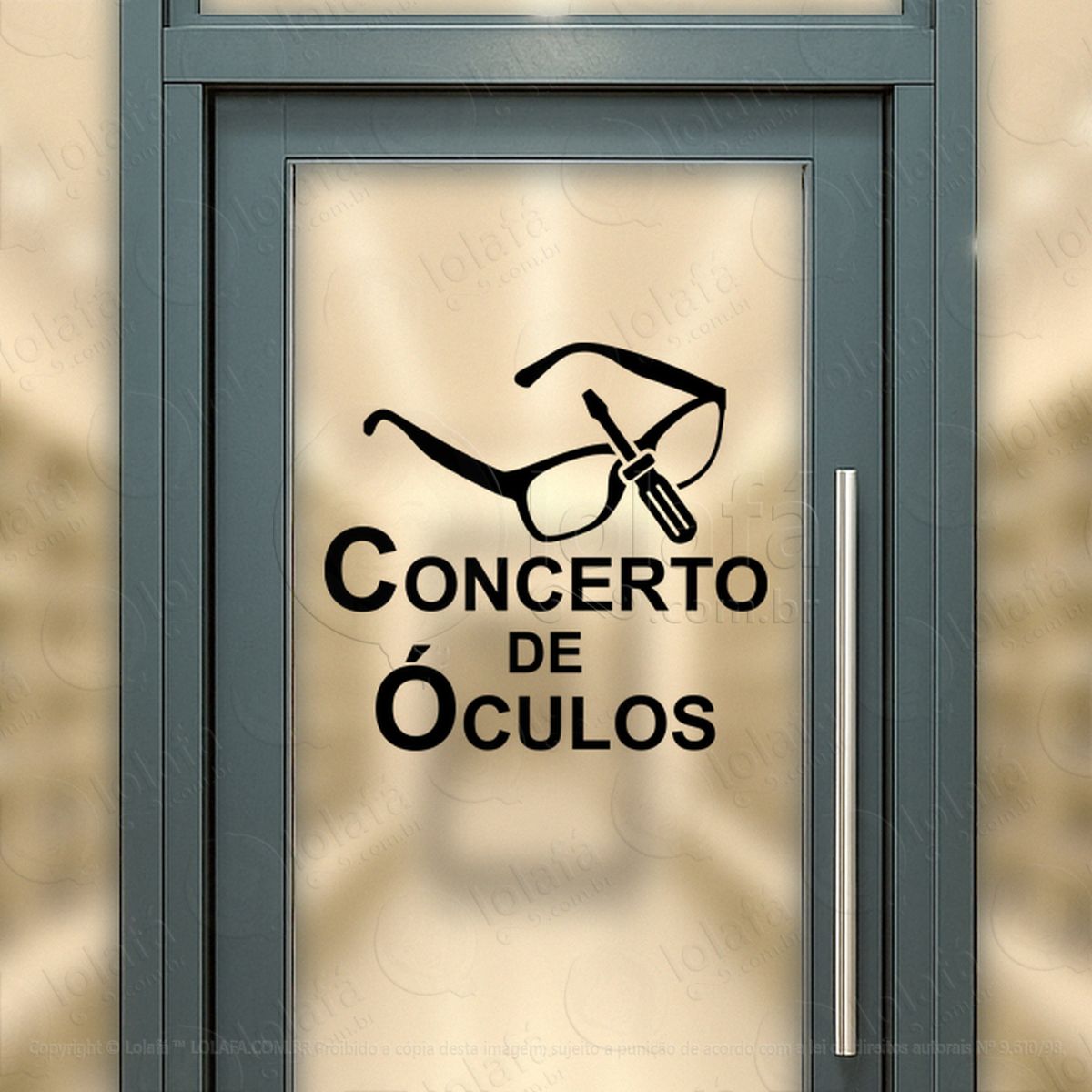 crie um ponto de atração adesivos para vitrine Ótica mod:404