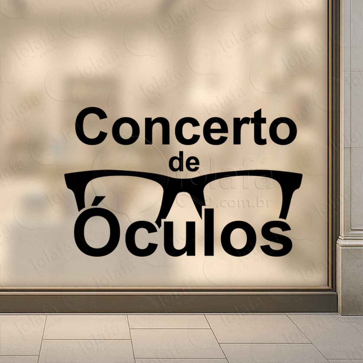 vitrine que convida a entrar adesivos para vitrine Ótica mod:405