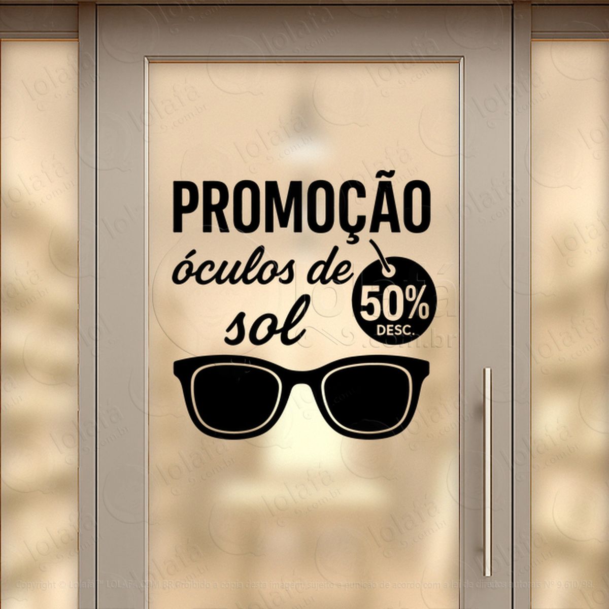 comunicação persuasiva adesivos para vitrine Ótica mod:416