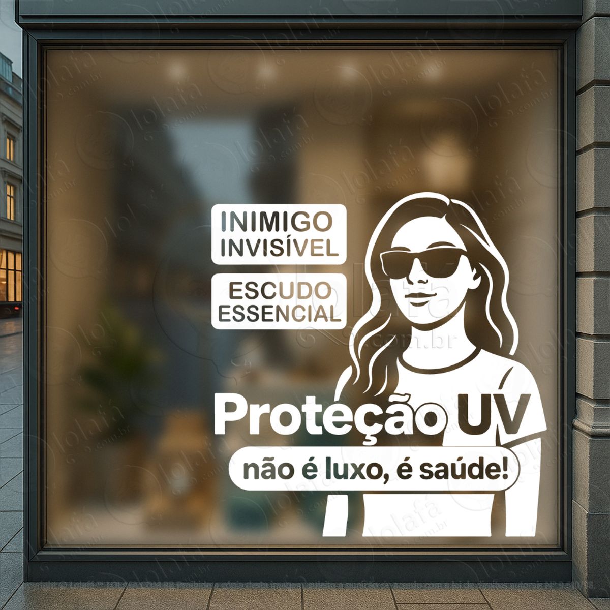 design que traz clientes adesivos para vitrine Ótica mod:422
