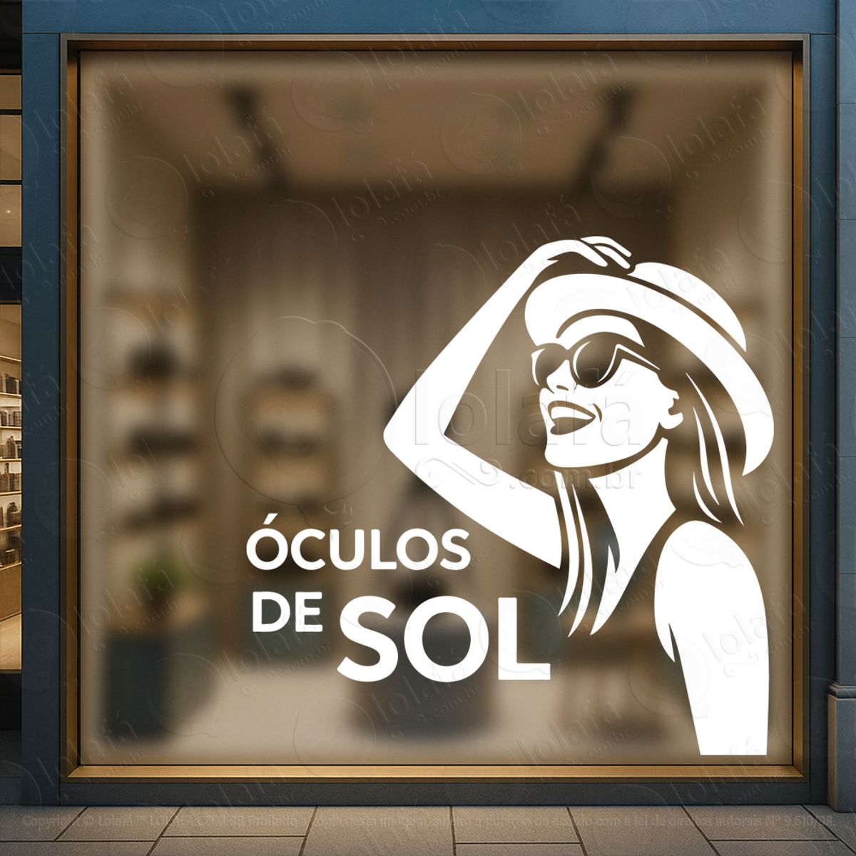 Faça O Cliente Entrar Adesivos Para Vitrine Ótica Mod:435