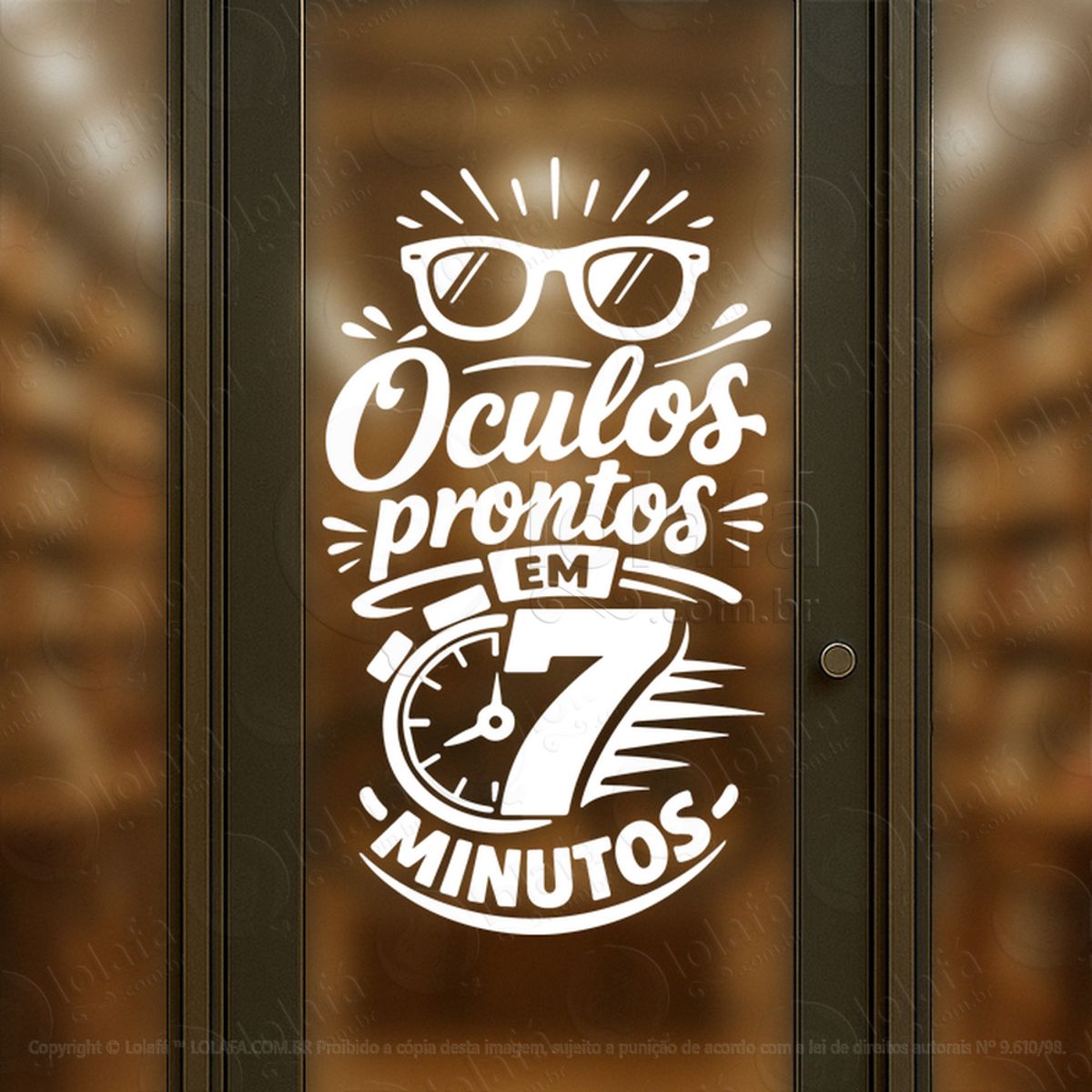 atraia mais clientes adesivos para vitrine Ótica mod:437