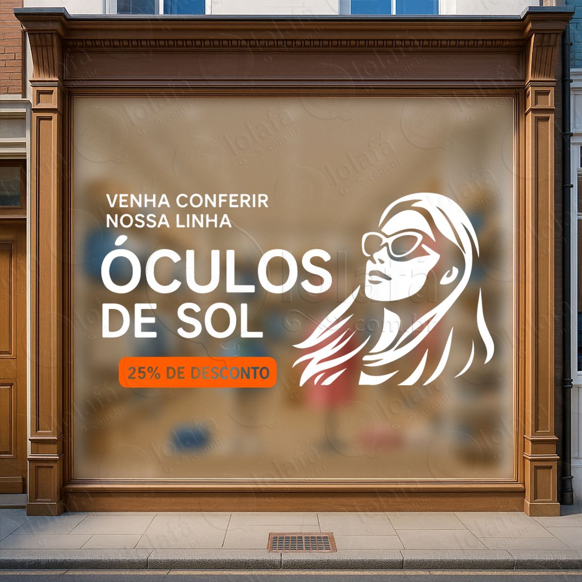 Design Focado Em Vendas Adesivos Para Vitrine Ótica Mod:445