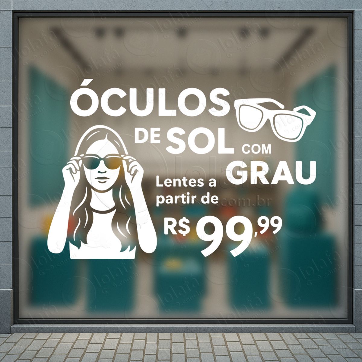 Mais Fluxo, Mais Constância Adesivos Para Vitrine Ótica Mod:451