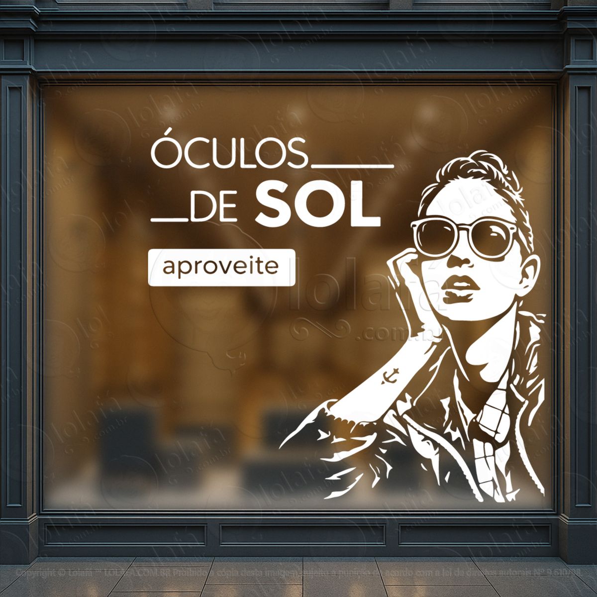 Impacto Que Converte Adesivos Para Vitrine Ótica Mod:457