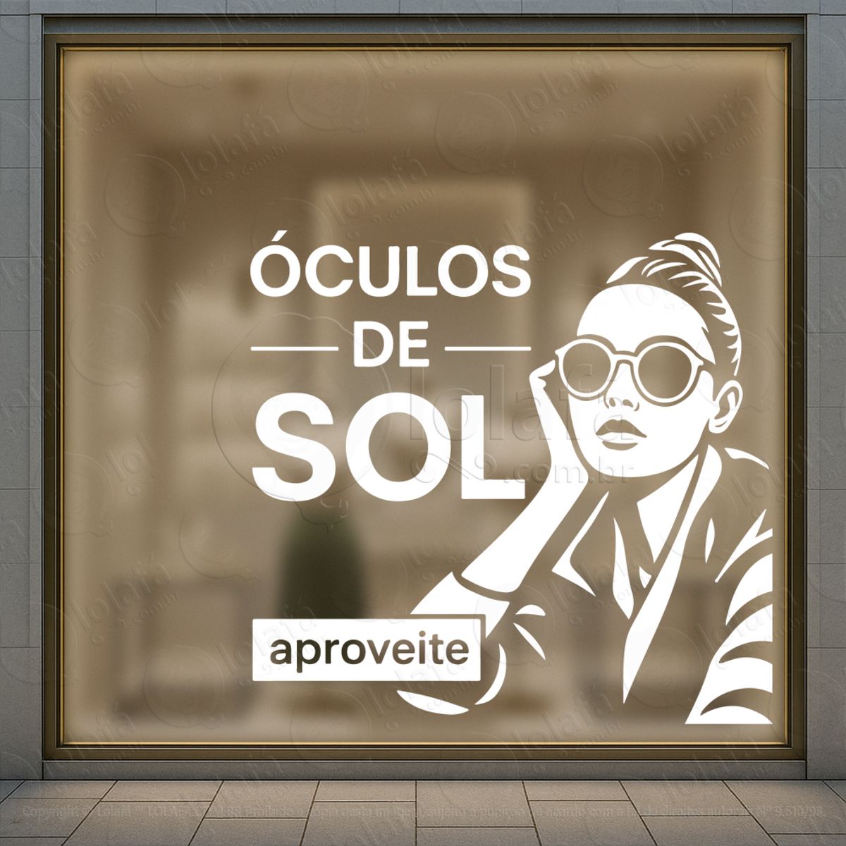 Vitrine Que Orienta Decisões Adesivos Para Vitrine Ótica Mod:458